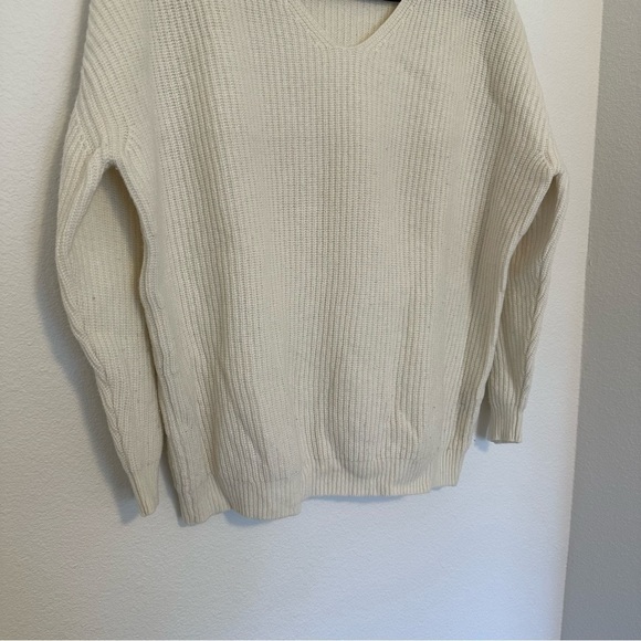 Jenni Kayne Cabin Sweater Wool Cashmere Blend Size Small Women’s Ivory Cream - Picture 4 of 11